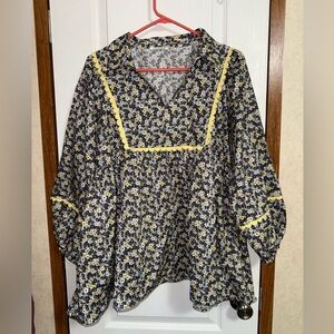 Long Sleeve Floral Top